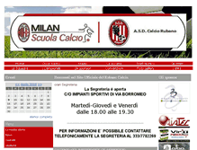 Tablet Screenshot of calciorubano.it